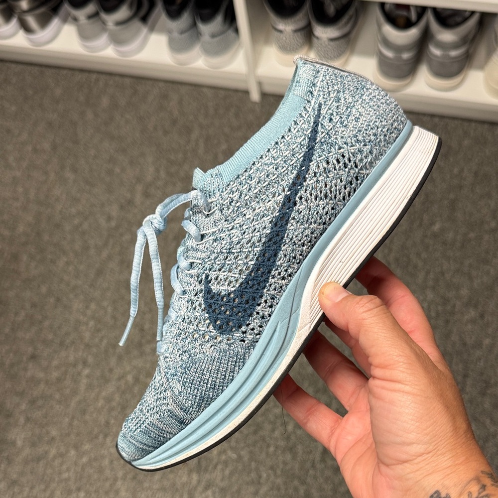 Nike Women's Light Blue Knit Sneakers